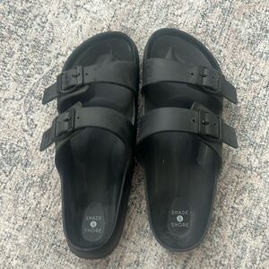 Shade & Shore Black Sandals